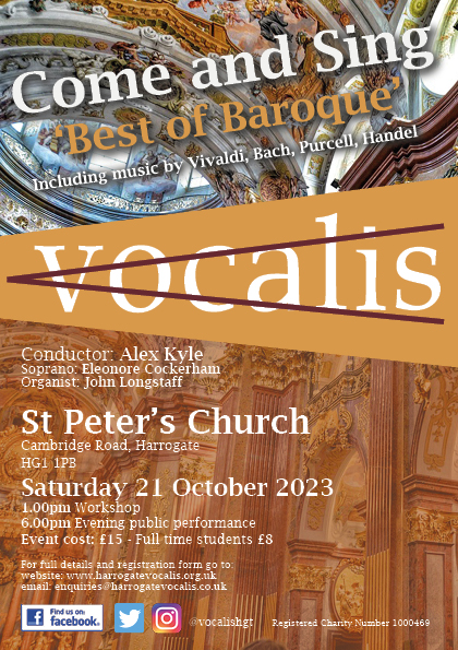 Come and Sing 'Best of Baroque' Workshop